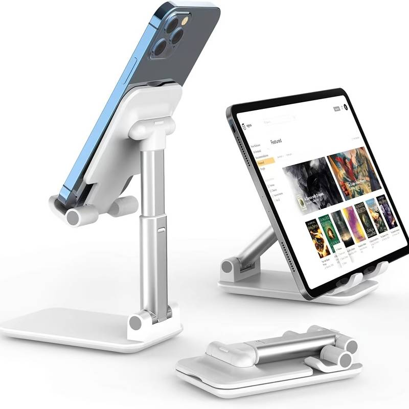 Cell Phone Stand For Desk Mobile Phones Holder For Office Kitchen Bedroom  360 Rotating Display Foldable Desktop Phone Holder For All Iphone Ipad  Table